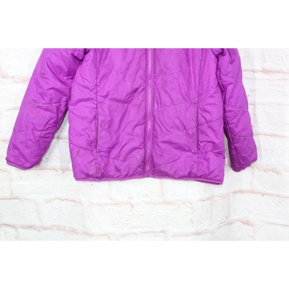 The North Face Purple Orange Nylon Zip Up Hooded Reversible Jacket Size L - Picture 3 of 12